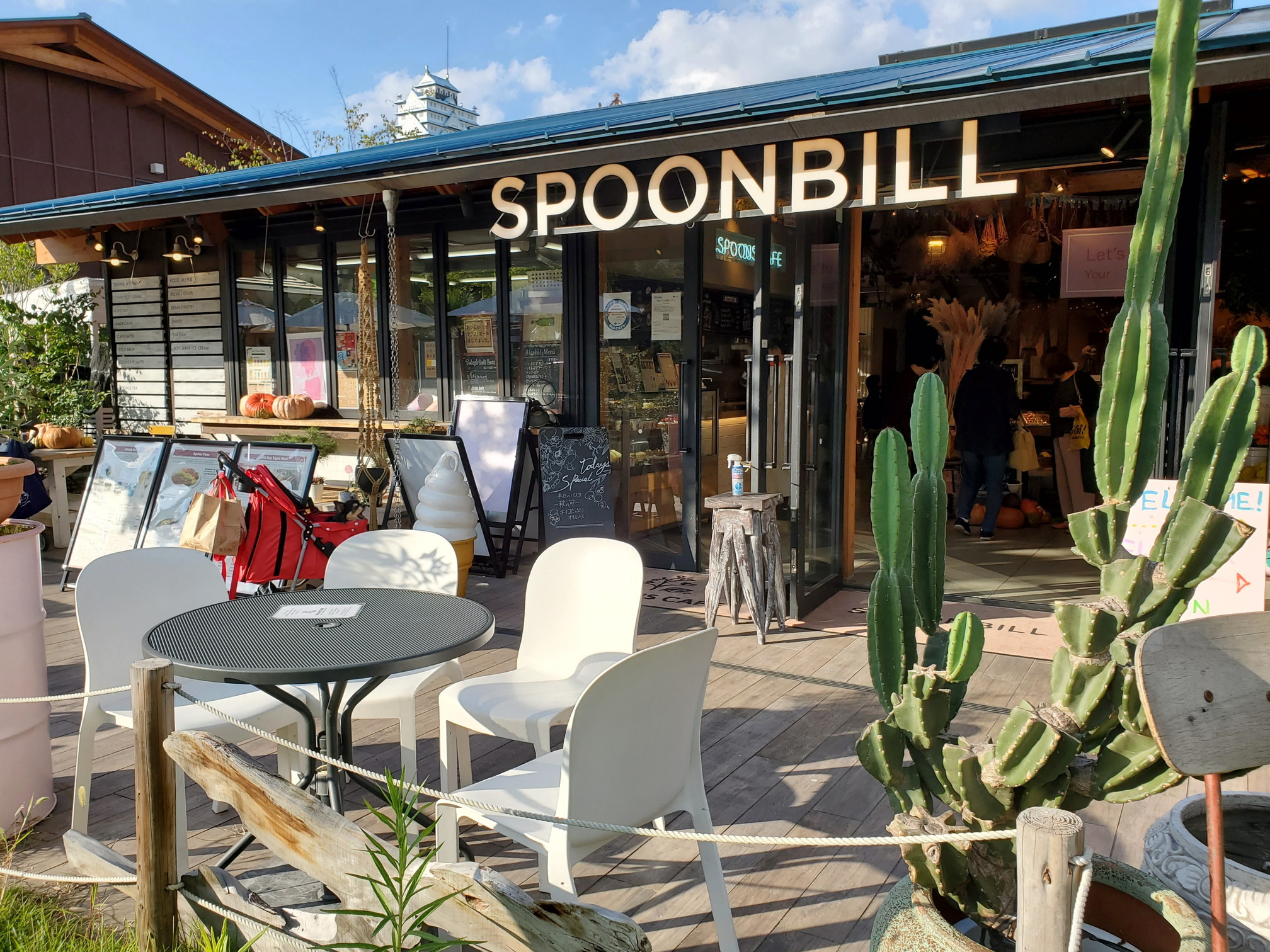 天王寺駅 てんしばカフェ スプーンビル Spoonbill 植物から着想を得たオリジナルカフェメニュー テラス席犬同伴可 大阪府 大阪市 ペットと一緒