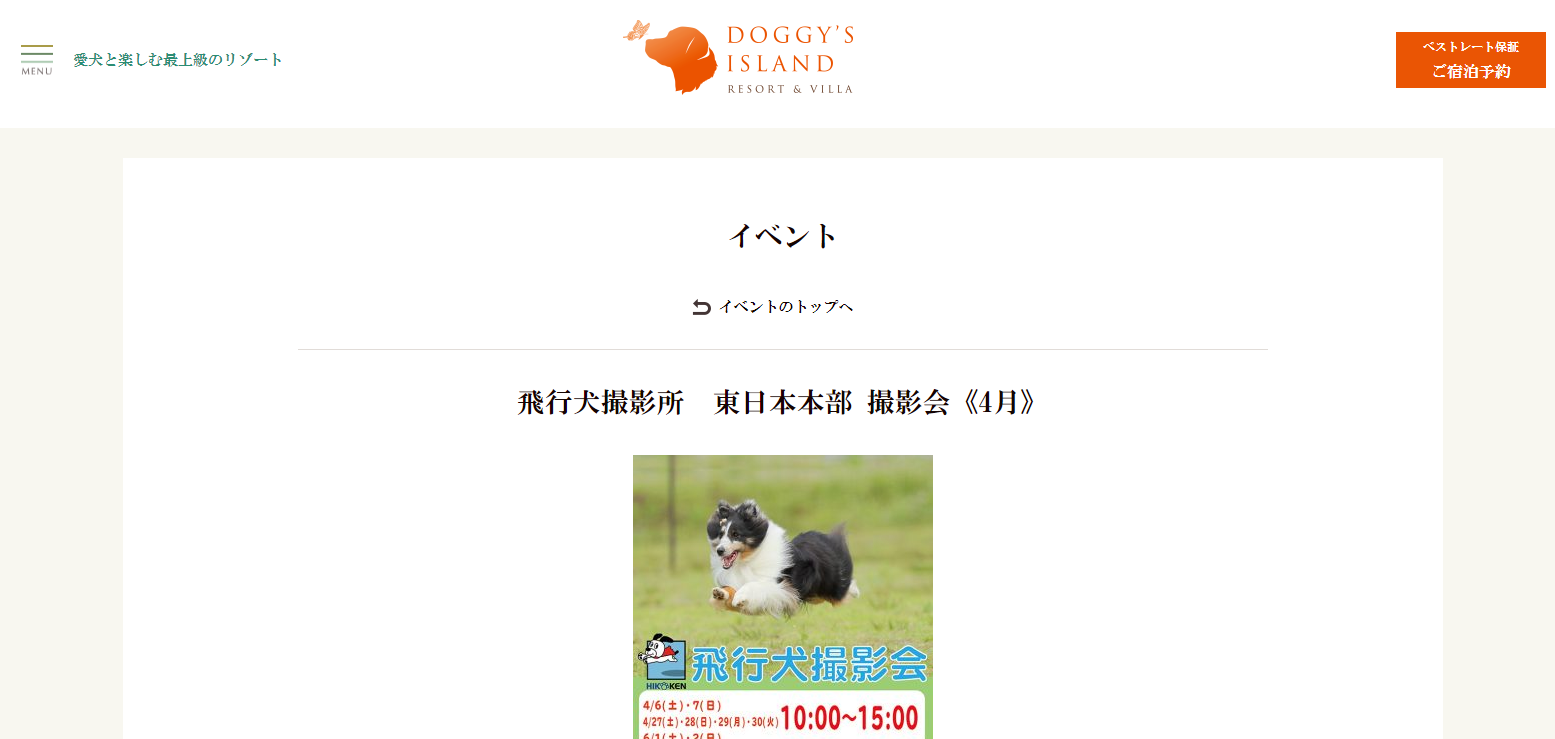 飛行犬撮影会