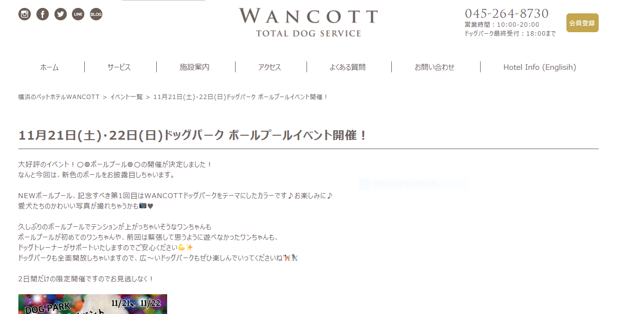 WANCOTTボールプールイベント