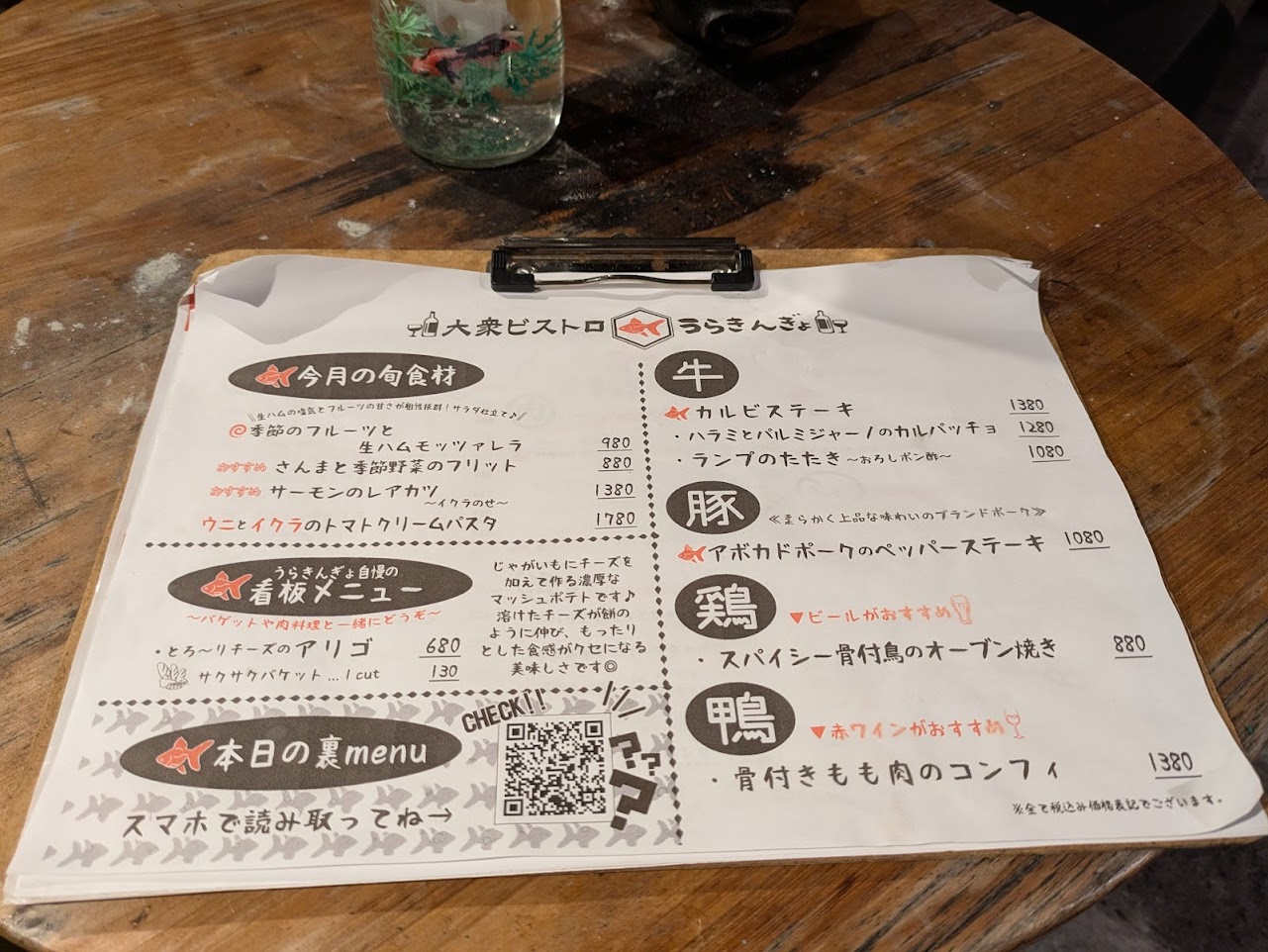 大衆ビストロうらきんぎょ福島