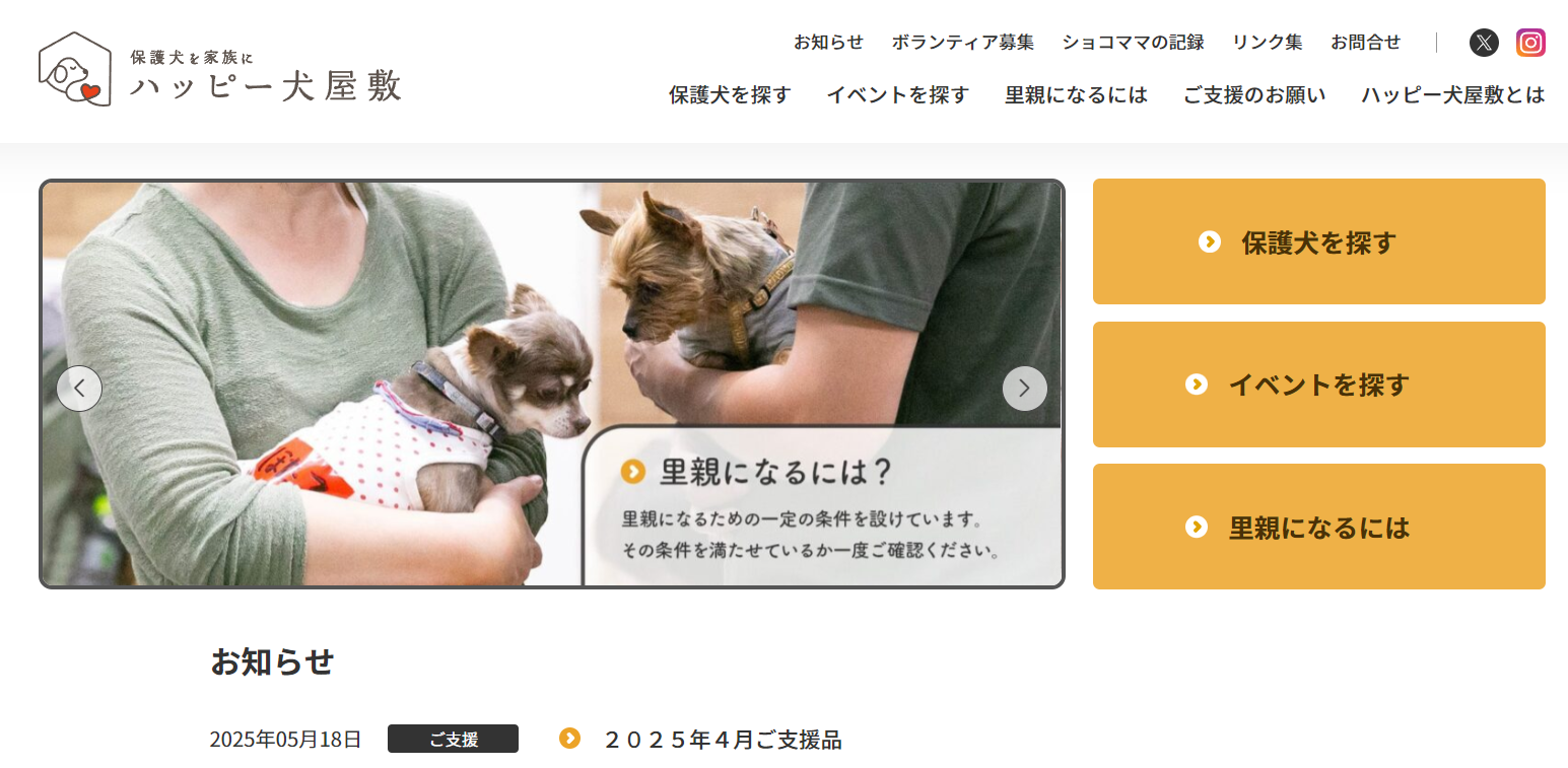 保護犬ふれあい会&チャリティーマーケット