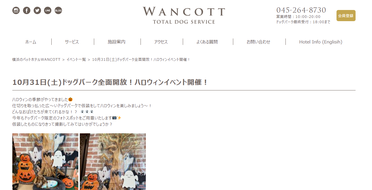 WANCOTTハロウィンイベント